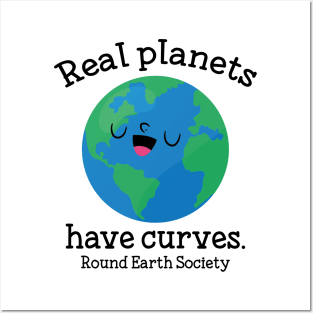 Real Planets Have Curves Posters and Art